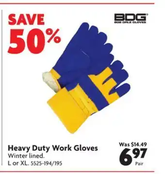 Home Hardware Heavy duty work gloves offer