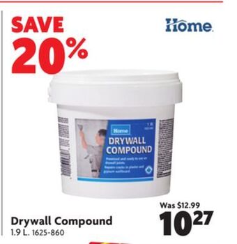 Home Hardware Drywall compound offer