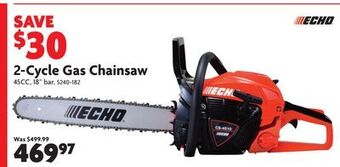 2-cycle gas chainsaw