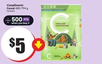 Chalo FreshCo Compliments cereal 400-794 g offer