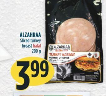 Marché Adonis Alzahraa sliced turkey breast halal offer