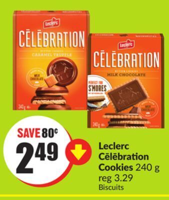 Chalo FreshCo Leclerc cēlēbration cookies 240 g offer