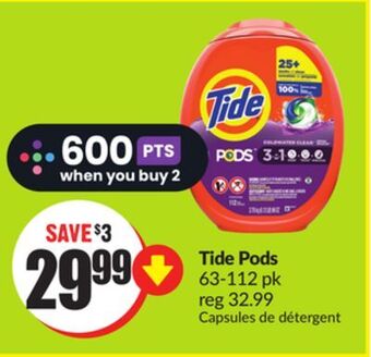 Chalo FreshCo Tide pods 63-112 pk offer