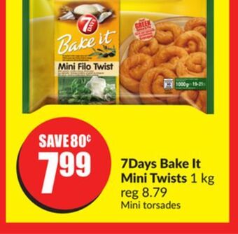 Chalo FreshCo 7days bake it mini twists 1 kg offer