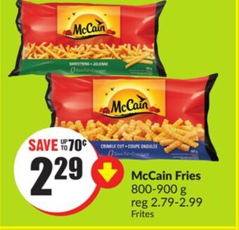 Chalo FreshCo Mccain fries 800-900 g offer