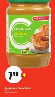 Chalo FreshCo Compliments peanut butter 2 kg offer