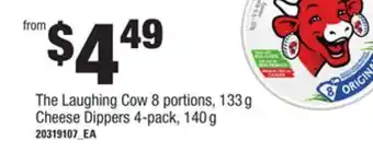 Zehrs Markets The laughing cow 8 portions, 133 g cheese dippers, 4-pack, 140 g offer