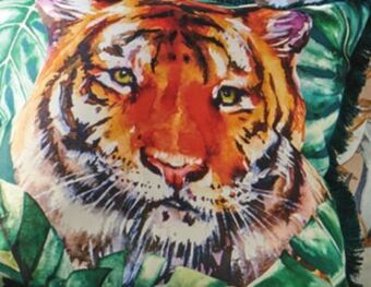 Giant Tiger Fringe or faux fur cushion offer
