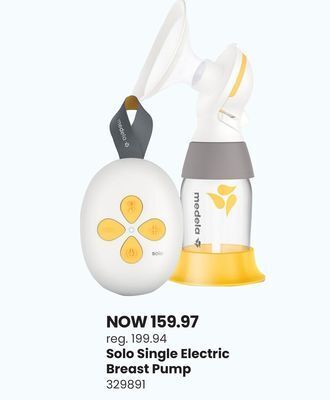 Solo single electric breast pump