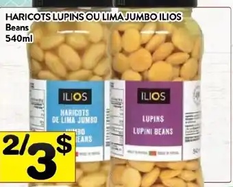 Supermarché PA Haricots Lupins Ou Lima Jumbo Ilios offer