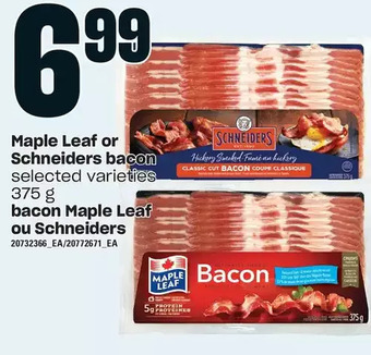 Independent Grocer Maple leaf or schneiders bacon offer