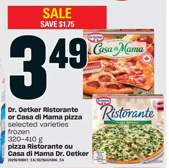 Independent Grocer Dr. oetker ristorante or casa di mama pizza offer