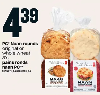 Independent Grocer Pc naan rounds offer