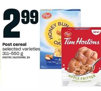 Independent Grocer Post cereal offer