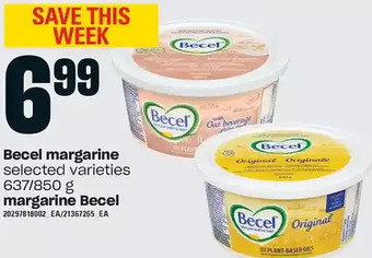 Independent Grocer Becel margarine offer
