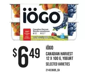 Independent Grocer Iogo canadian harvest offer