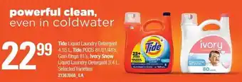 Independent Grocer Tide liquid laundry detergent, tide pods, gain flings, ivory snow liquid laundry detergent offer