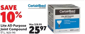 Home Hardware Lite all-purpose joint compound offer