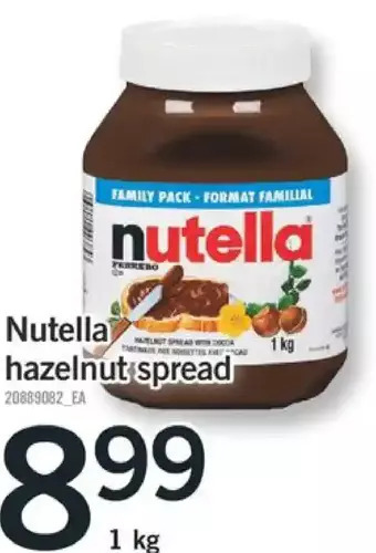 Fortinos Nutella hazelnut spread offer