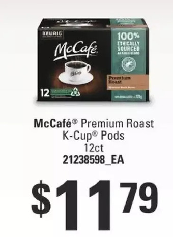 Fortinos Mccafe premium roast k-cup pods offer