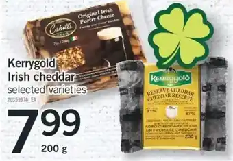 Fortinos Kerrygold irish cheddar offer