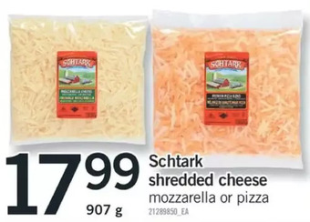 Fortinos Schtark shredded cheese offer