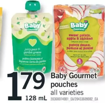 Fortinos Baby gourmet pouches offer