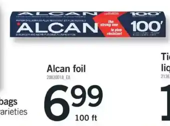 Fortinos Alcan foil offer