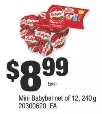 Fortinos Mini babybel offer