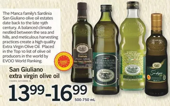 Fortinos San giuliano extra virgin olive oil offer