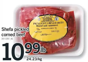 Fortinos Shefa pickled corned beef offer