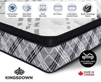 Leon's Kingsdown mila medium queen mattress offer