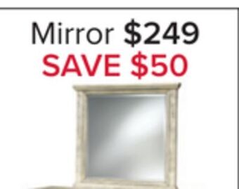 Leon's Emma mirror - oak offer