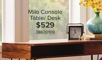 Leon's Milo console table/desk - natural offer