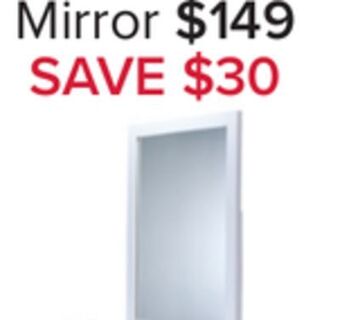 Leon's Bellmar mirror - white offer