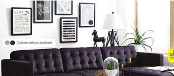 Leon's Paragon 2-piece sectional with right-facing chaise - charcoal offer