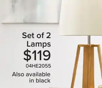 Leon's Set of 2 lamps offer