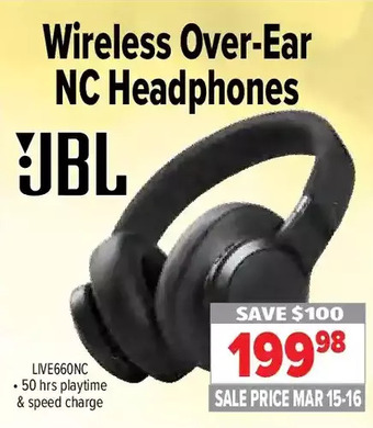 2001 Audio Video Wireless over-ear nc headphones offer