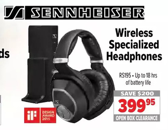 2001 Audio Video Wireless specialized headphones offer