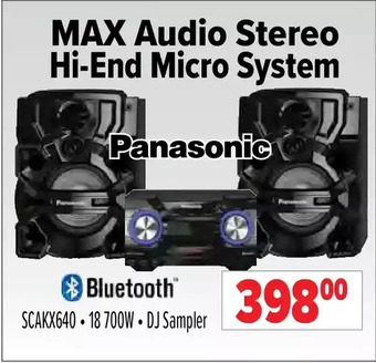 2001 Audio Video Panasonic max audio stereo hi-end micro system offer
