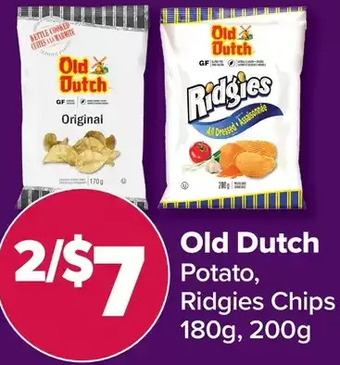 PharmaChoice Old dutch potato, ridgies chips offer