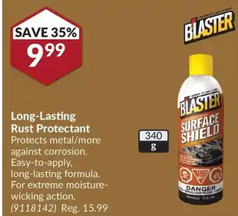 Princess Auto Blaster long-lasting rust protectant offer