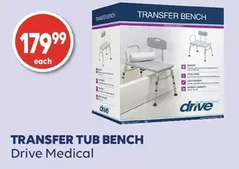Wellwise by Shoppers Drive medical transfer tub bench offer
