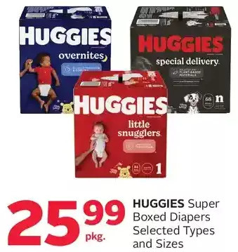 Rexall Huggies super boxed diapers offer