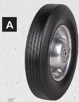 Princess Auto Power fist solid rubber wheel assemblies offer