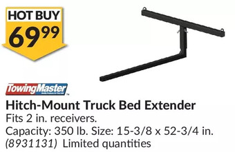 Princess Auto Towingmaster hitch-mount truck bed extender offer