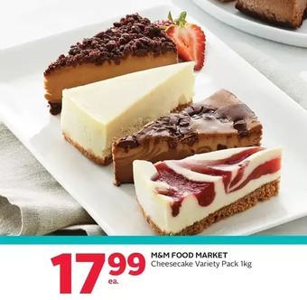 Rexall M&m food market cheesecake variety pack offer