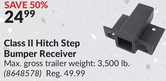 Princess Auto Class ii hitch step bumper receiver offer