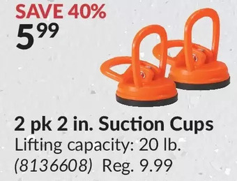 Princess Auto 2 pk 2 in. suction cups offer