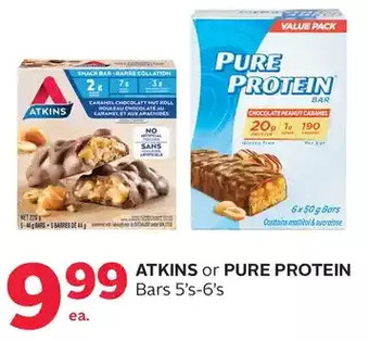 Rexall Atkins or pure protein bars offer